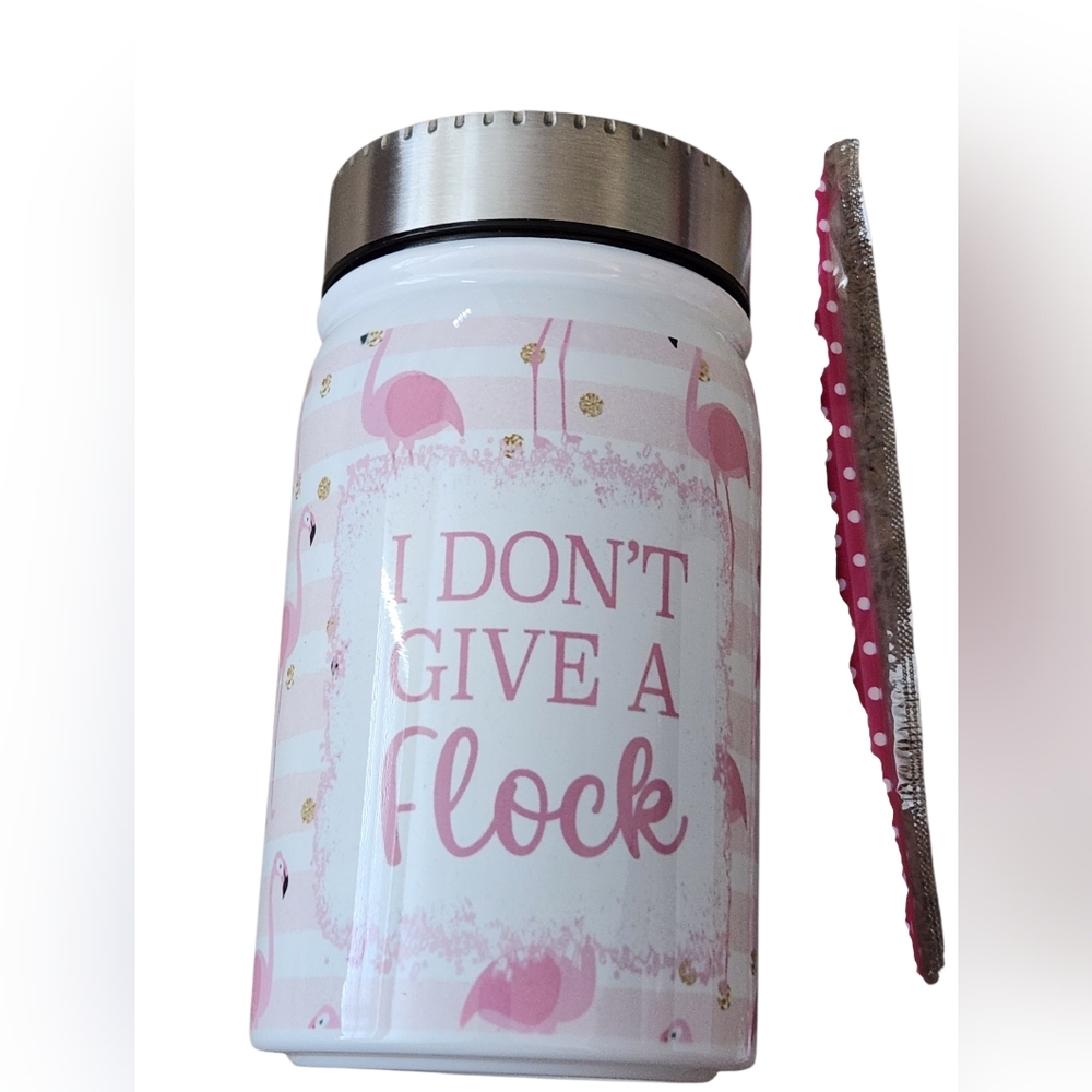 Pink Flamingo Insulated Tumbler with Straw☆these Are Custom Made